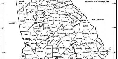 جارجیا ریاست کا نقشہ