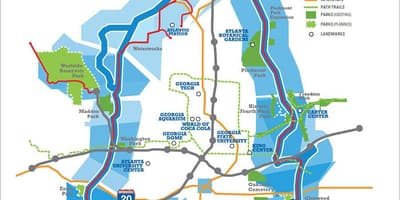 Beltline اٹلانٹا نقشہ